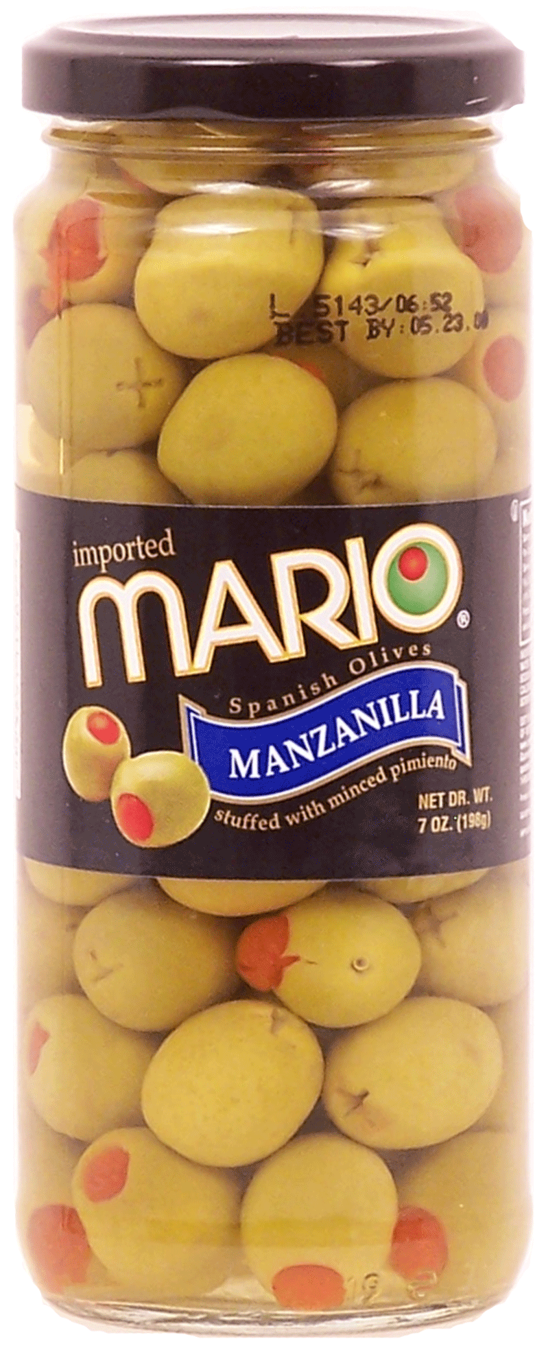 Mario  spanish olives stuffed with minced pimiento manzanilla Full-Size Picture